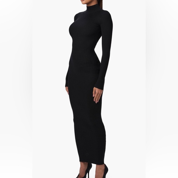 Naked Wardrobe Back Corset Rib Sweater Dress - Picture 1 of 11